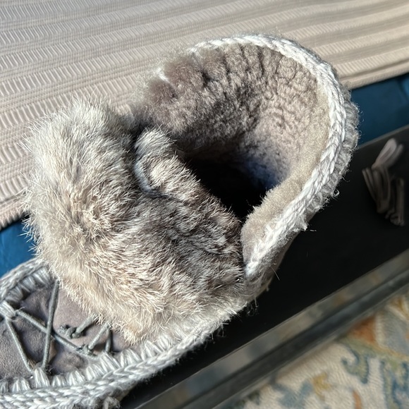 Grey Eskimo Dream Catcher lace up Mou Boots - Picture 9 of 15